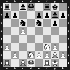 1949 Oldenburg – Round 12 – Bogoljubow, Efim – 1/2-1/2 – Saemisch, Friedrich – G41