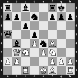1949 Oldenburg – Round 5 – Rautenberg, Wilhelm – 0-1 – Bogoljubow, Efim – G15