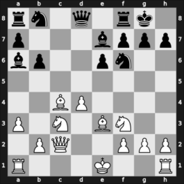 1949 Oldenburg – Round 14 – Bogoljubow, Efim – 1/2-1/2 – Zemgalis, Elmars – G28