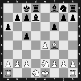 1949 Oldenburg – Round 10 – Kieninger, Georg – 1/2-1/2 – Rossolimo, Nicolas – G40
