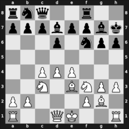 1949 Oldenburg – Round 12 – Rellstab, Ludwig – 1/2-1/2 – Rossolimo, Nicolas – G48
