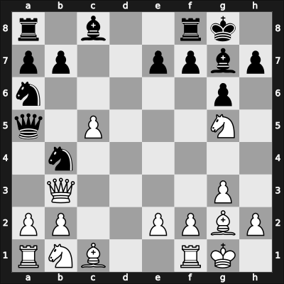 1949 Oldenburg – Round 16 – Bogoljubow, Efim – 1/2-1/2 – Unzicker, Wolfgang – G63