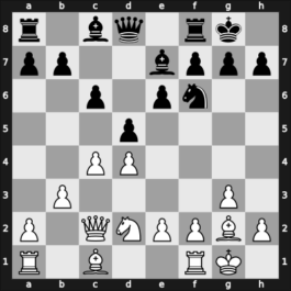 1949 Southsea – Round 3 – Tartakower, Savielly – 1-0 – Thomas, George Alan – G8