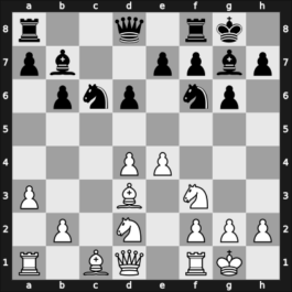 1949 Trencianske Teplice – Round 3 – Bolbochan, J. – 1-0 – Golombek, Harry – G16