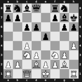 1949 URS Ch, semi final – Round 1 – Abramov, Leonid – 1-0 – Khasin, Abram – G7