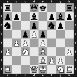 1949 URS Ch, semi final – Round 1 – Alatortsev, Vladimir N. – 1-0 – Liskov, I. – G9