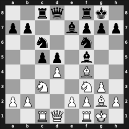 1949 URS Ch, semi final – Round 1 – Fridstein, German – 1-0 – Bonch-Osmolovsky, Mikhail – G12