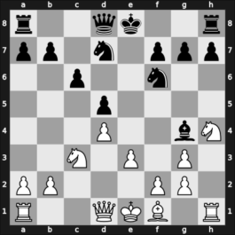 1949 URS Ch, semi final – Round 1 – Alatortsev, Vladimir N. – 1-0 – Beilin, Mikhail – G16