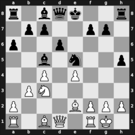 1949 URS Ch, semi final – Round 1 – Moiseev, Oleg – 1/2-1/2 – Khasin, Abram – G27