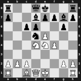 1949 URS Ch, semi final – Round 1 – Liublinsky, Victor – 1/2-1/2 – Moiseev, Oleg – G57