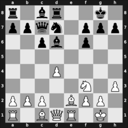 1949 URS Ch, semi final – Round 1 – Kamishov, Mikhail P – 1-0 – Khasin, Abram – G63