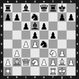 1949 URS Ch, semi final – Round 1 – Moiseev, Oleg – 1/2-1/2 – Khasin, Abram – G91