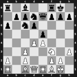 1949 URS Ch, semi final – Round 3 – Petrosian, Tigran A. – 1-0 – Novotelnov, Nikolai – G42