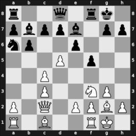1949 URS Ch, semi final – Round 5 – Novotelnov, Nikolai – 1-0 – Lubienski, Tadeusz – G48