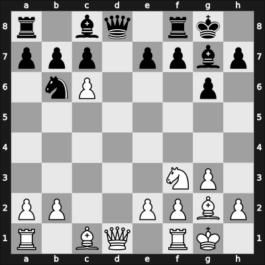 1949 URS Ch, semi final – Round 6 – Ebralidze, Alexandre – 1/2-1/2 – Geller, Efim P – G54
