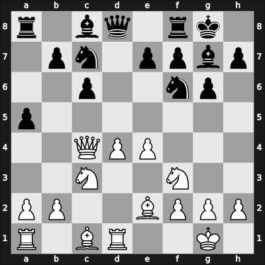 1949 URS Ch, semi final – Round 8 – Makogonov, Vladimir – 1/2-1/2 – Grechkin, Dmitry M – G66