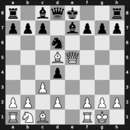 1949 URS Ch, semi final – Round 11 – Geller, Efim P – 1-0 – Makogonov, Vladimir – G83