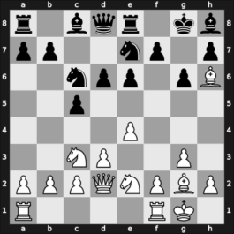 1949 URS Ch, semi final – Round 13 – Petrosian, Tigran A. – 1/2-1/2 – Makogonov, Vladimir – G95