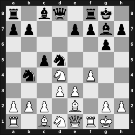 1949 URS Ch, semi final – Round 13 – Pogrebissky, Iosif – 1/2-1/2 – Ebralidze, Alexandre – G98