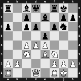 1949 URS Ch, semi final – Round 15 – Lubienski, Tadeusz – 1/2-1/2 – Makogonov, Vladimir – G111