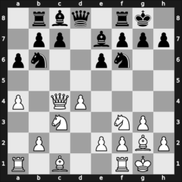 1949 URS Ch, semi final – Round 1 – Kopaev, Nikolay A – 1/2-1/2 – Bannik, Anatolij – G1