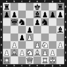 1949 URS Ch, semi final – Round 1 – Duz-Khotimirsky, Fedor Ivanovich – 1/2-1/2 – Ratner, Boris – G10