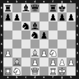 1949 URS Ch, semi final – Round 1 – Duz-Khotimirsky, Fedor Ivanovich – 1-0 – Vatnikov, Josif E – G18