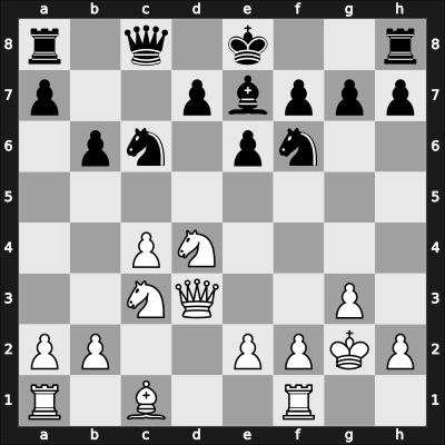 1949 URS Ch, semi final – Round 12 – Chekhover, Vitaly – 1/2-1/2 – Rovner, Dmitry – G87