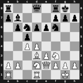1949 URS Ch, semi final – Round 15 – Mikenas, Vladas – 1/2-1/2 – Chekhover, Vitaly – G107