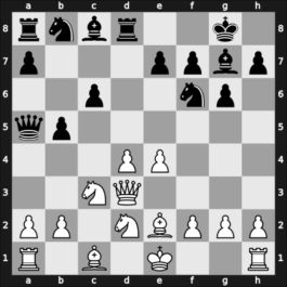 1949 URS Ch, semi final – Round 15 – Byvshev, Vasily – 1/2-1/2 – Bastrikov, Georgy – G109