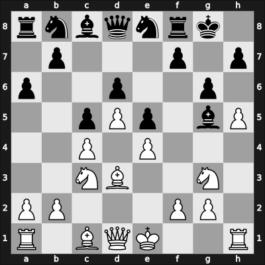 1949 URS-ch17 – Round ? – Levenfish, Grigory – 1-0 – Liublinsky, Victor – G9