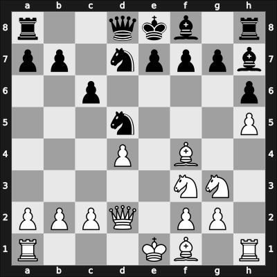 1949 US Open Omaha – Round 12 – Bisguier, Arthur B – 0-1 – Santasiere, Anthony – G22