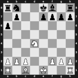 1949 Venice – Round 2 – Rossolimo, Nicolas – 1-0 – Tartakower, Savielly – G20