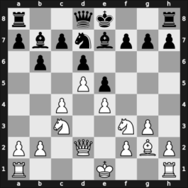 1949 Venice – Round 7 – Mueller, Hans – 1/2-1/2 – Golombek, Harry – G57