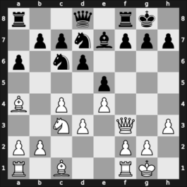 1949 Venice – Round 9 – Prins, Lodewijk – 1/2-1/2 – Rossolimo, Nicolas – G72