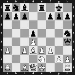 1949 Venice – Round 11 – Aczel Szabo, Janos – 1-0 – Golombek – G81