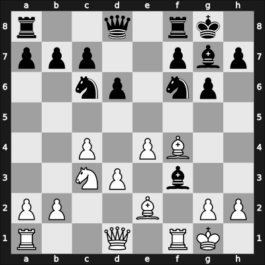 1949 Venice – Round 12 – Tartakower, Savielly – 1/2-1/2 – Gligorić, Svetozar – G87