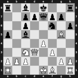 1949 Venice – Round 14 – Tartakower, Savielly – 0-1 – Prins, Lodewijk – G106