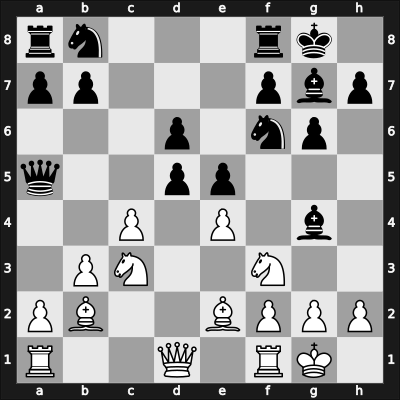 1949 Vienna – Round 1 – Lokvenc, Joseph – 1/2-1/2 – Beni, Alfred – G12