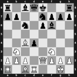 1950 Amsterdam – Round 4 – Rossolimo, Nicolas – 1/2-1/2 – Stahlberg, Gideon – G61