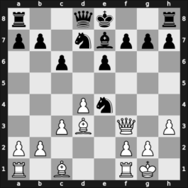 1950 Amsterdam – Round 10 – Foltys, Jan – 1/2-1/2 – Golombek, Harry – G104
