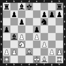 1950 Amsterdam – Round 18 – Tartakower, Savielly – 1/2-1/2 – Euwe, Max – G168
