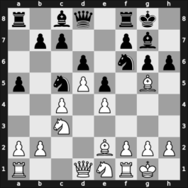 1950 Amsterdam ch-NED – Round 1 – Kramer, Hanspeter – 1/2-1/2 – Spanjaard, Eduard – G21