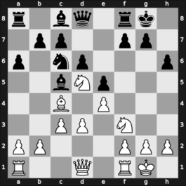 1950 Amsterdam ch-NED – Round 1 – Henneberke, Frans – 1/2-1/2 – Euwe, Max – G30