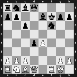 1950 Bled – Round 5 – Kostic, Boris – 1/2-1/2 – Pfeiffer, Gerhard – G32