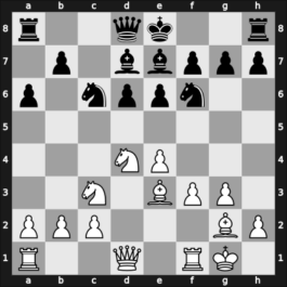 1950 Bled – Round 9 – Fuderer, Andrija – 1-0 – Najdorf, Miguel – G47