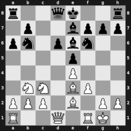 1950 Candidats Tournament – Round 9 – Smyslov, Vladimir – 1-0 – Najdorf, Miguel – G37