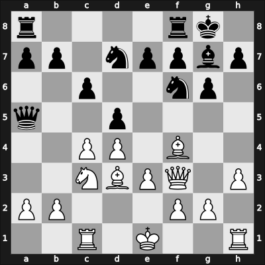 1950 Candidats Tournament – Round 11 – Najdorf, Miguel – 1/2-1/2 – Flohr, Salo – G48