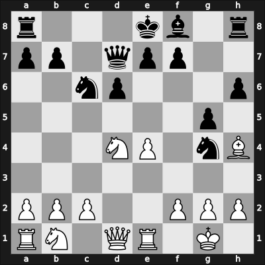 1950 Candidats Tournament – Round 13 – Lilienthal, Andor – 0-1 – Najdorf, Miguel – G55