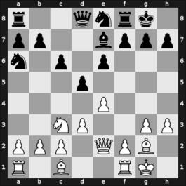 1950 Candidats Tournament – Round 13 – Bronstein, David I – 1-0 – Flohr, Salo – G56